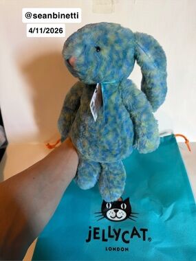 Azure Bashful luxe bunny Jellycat